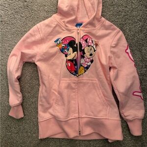 Disney Pink Kids Jacket with Mickey and Minnie